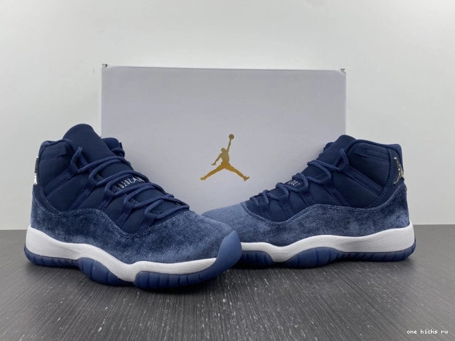 Rep Onekick MIDNIGHT 11 AIR WMNS NAVY AR0715-441 JORDAN VELVET 0806